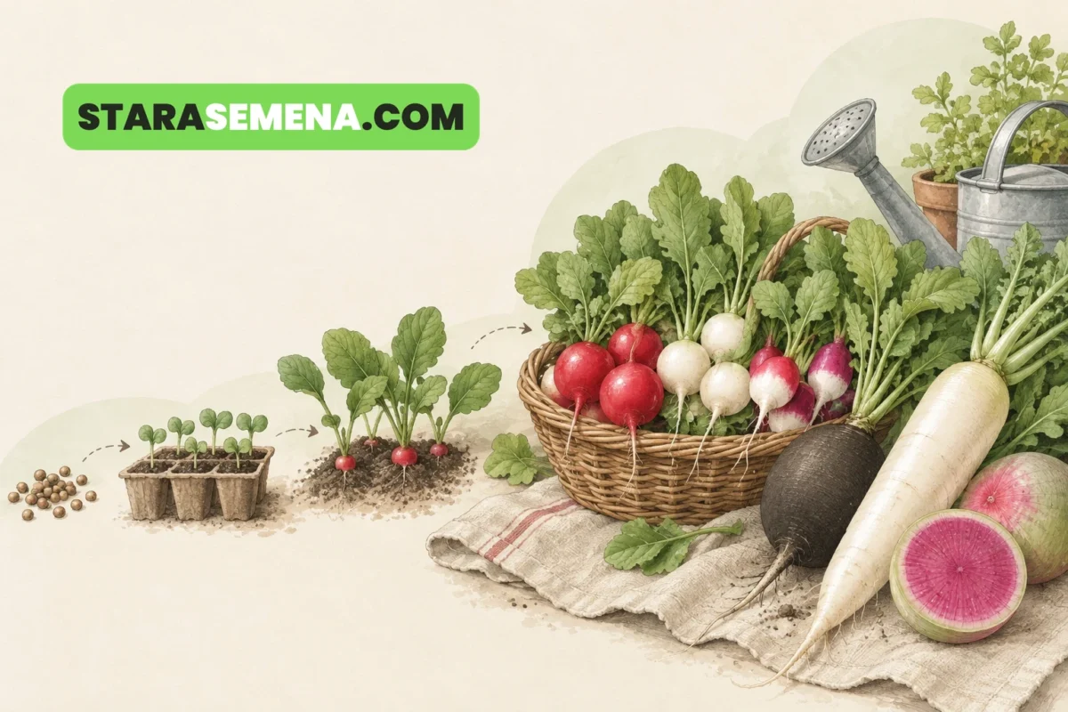 Rotkvice i rotkve od semena do berbe.